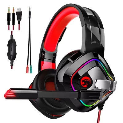 JOINRUN PS4 Gaming Headphones Stereo RGB Marquee Earphones