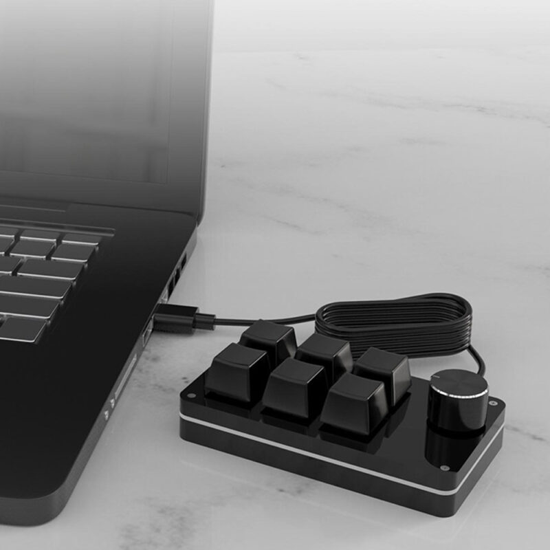 Macro Keyboard 9 Key 2 Knob Programmable Mechanical Keypad